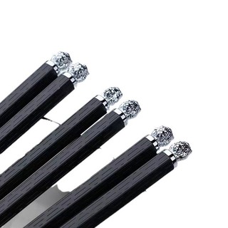 Đũa Hợp Kim Đầy Đủ Đũa Nhà Hàng Khách Sạn Nhà Hàng Đũa Thương Mại Chống Trơn Trượt Chống Sữa Chịu Nhiệt Độ Cao 24.