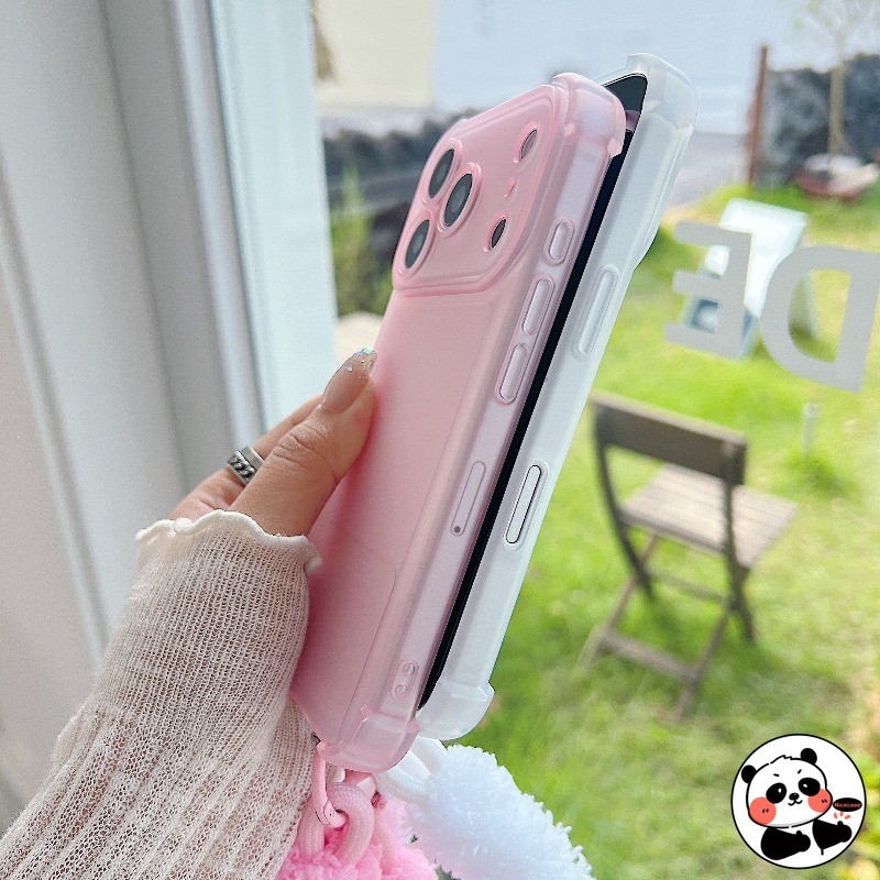 Ốp Điện Thoại Chống Sốc ice Mist Có Dây Buộc Sang Trọng Cho OPPO Reno 15C 15F 15 Pro Max Mini A6 Find X9 Pro Reno15ProMax Reno15ProMini 5G 4G Vỏ AirBag Mềm Mờ