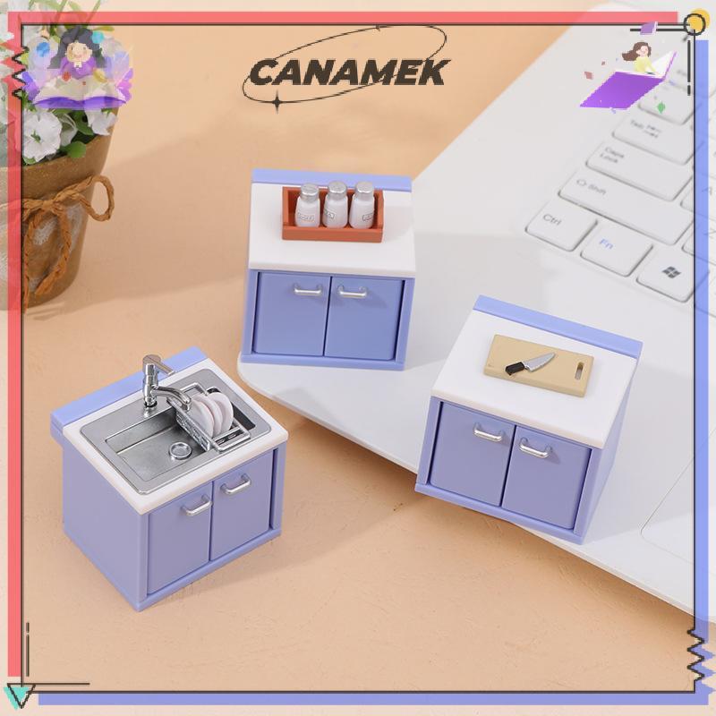 CANAMEK 1 Bộ Nhà Búp Bê Mô Phỏng Dụng Cụ Nhà Bếp Bếp Gas Mô Hình Cảnh Trang Trí Nhà Búp Bê Thu Nhỏ Phụ Kiện Nhà Bếp CSF