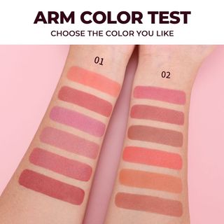 Bảng phấn má hồng mờ Hui.Six-Color HANDAIYAN Bảng sửa chữa má hồng màu tự nhiên