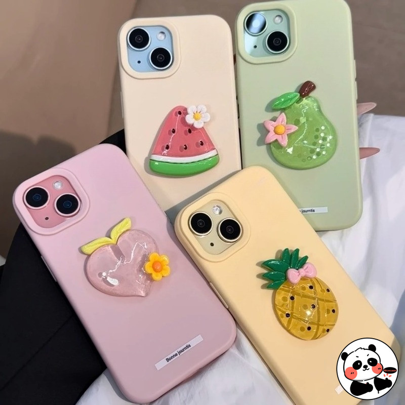 Ốp Điện Thoại Đào Băng 3D Cho OPPO Reno 14 13 11 9 Pro 8Z 7Z 8 7 Lite 5G Reno14 Reno13 Cover Hoạt Hình Dễ Thương Ins Style Màu Kẹo Dứa Dưa Hấu Vỏ Mềm