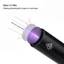 Đèn pin UV METUBE, Đèn pin cực tím có thể sạc lại 365nm, Dụng cụ phát hiện ánh sáng đen cầm tay có thể phóng to