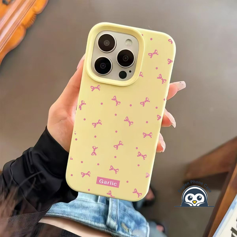 Ốp Điện Thoại Nơ Màu Hồng Dễ Thương Cho Vivo V40 V30 V29 X300 Pro Lite X200 FE X100 S30 Pro Vỏ Mini Ins Phong Cách Màu Kẹo Hoạt Hình Graffiti ốp Matte Chống Sốc Mặt Sau Mềm