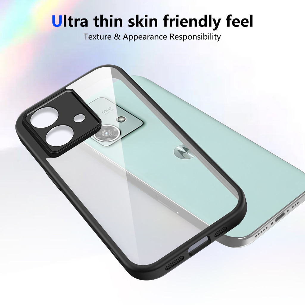 Ốp lưng Motorola Moto G84 5G Vỏ 6,5 inch Model XT2347, XT2347-1, XT2347-2 Vỏ trong suốt mờ thời trang cho Moto G84 5G Vỏ điện thoại