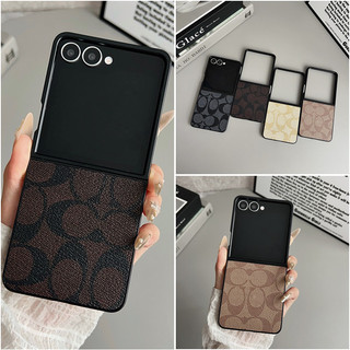 Ốp Điện Thoại Mỏng Da Cứng Cho Samsung Galaxy Z Flip 7 Flip 7FE Z Flip 6 Z Flip 5 Z Flip 4 / 3 Vỏ Chống Sốc