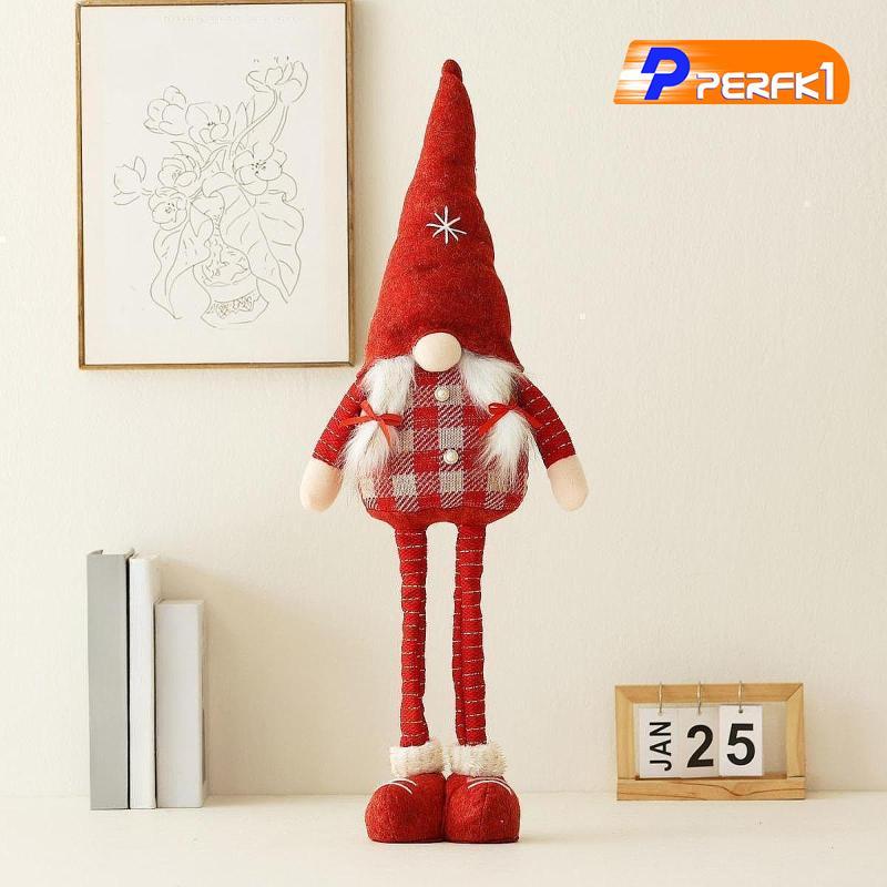 Tượng Gnome Chân Dài Cửa Sổ Chủ Đề Đảng Trong Nhà Ngày Lễ Trang Trí Nhà Dệt Kim Vô Diện Búp Bê Trang Trí Giáng Sinh Búp Bê Lùn Elf