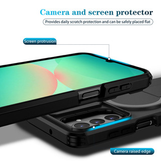 Dành Cho Samsung Galaxy A17 / A26 Ốp điện thoại Có Trượt Camera Nắp Từ Tính Chân Đế Chống Sốc Mỏng Bao