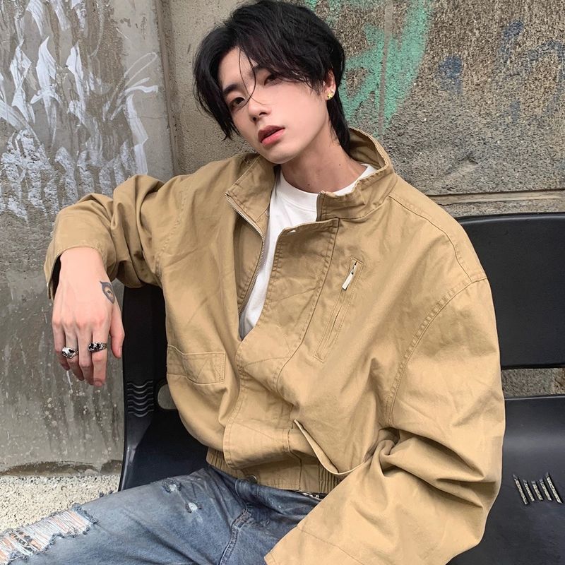 Áo khoác nam nữ style retro đường phố, vải cotton nguyên chất - phù hợp choDetroit | BigBuy360 - bigbuy360.vn