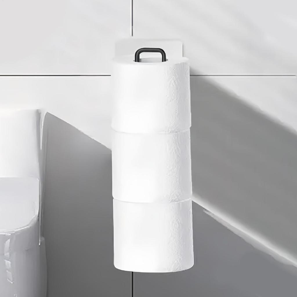 Paper Towel Holder Toilet Tissue Holder Space-Saving No Drilling Hanger Tissue Rack for Room Dorm Apartment gelhvn