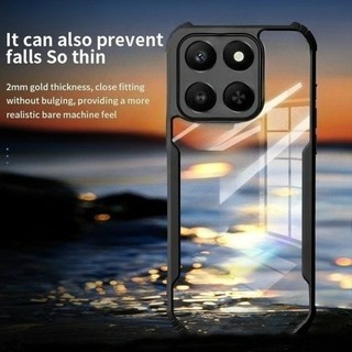 Vỏ giáp Acrylic trong suốt chống sốc Coque cho Honor 400 Smart 5G 4G 200 400 Pro 90 200 400 Lite Magic 6 Pro PC cứng + TPU Vỏ bảo vệ Honar Honer X7d X 7d