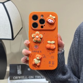 Thích hợp cho Ốp điện thoại iPhone17Promax Phong cách mới 16Promax Vỏ bảo vệ chống sốc bằng da họa tiết chéo