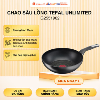 Chảo chiên sâu lồng Tefal Unlimited 28cm (G2551902) - Hàng chính hãng