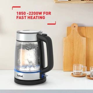 Bình đun siêu tốc Tefal KI605830 - 1.7L, Thủy tinh, 2200W | Bảo hành 24 tháng