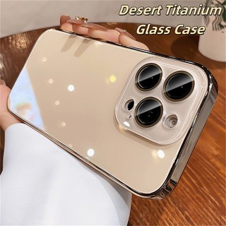 Mới Kính Titan Ốp Điện Thoại Cho iPhone 16 Pro Max Pha Lê Full Ống Kính Bảo Vệ Camera AG Mờ Kính Dành Cho iPhone 15 Pro 14 12 13 Pro Max Bìa Cứng