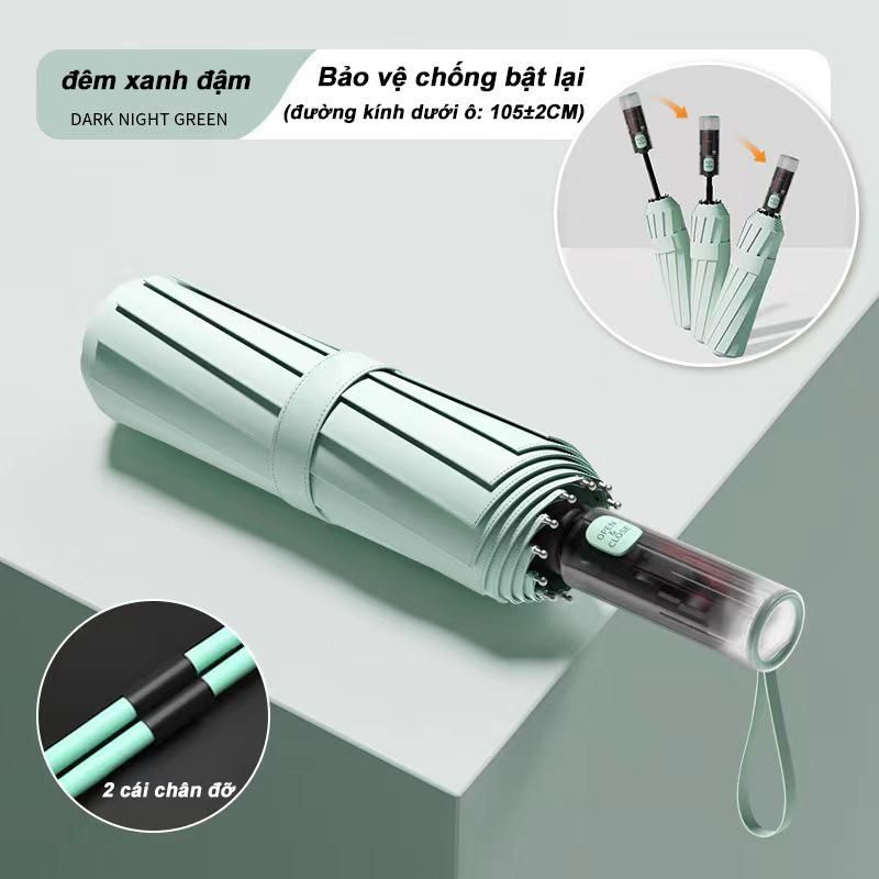 Ô Tự Động Đi Nắng Che Mưa, Tự Động Mở Và Đóng, Che 2-3 Người, Dày, Chống Tia UV, ChốngThấm Nước