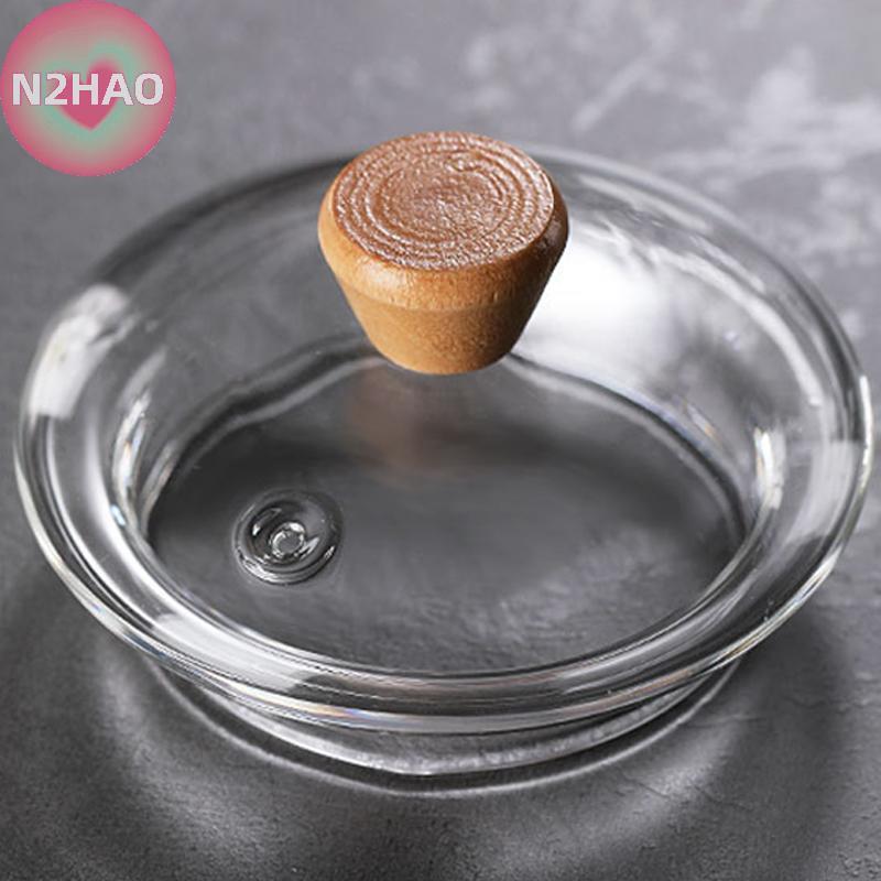 N2HAO Ấm trà thủy tinh sôi chịu nhiệt Tay cầm tre dày Bộ trà gia đình Tay cầm tre Ấm trà Nồi sức khỏe n