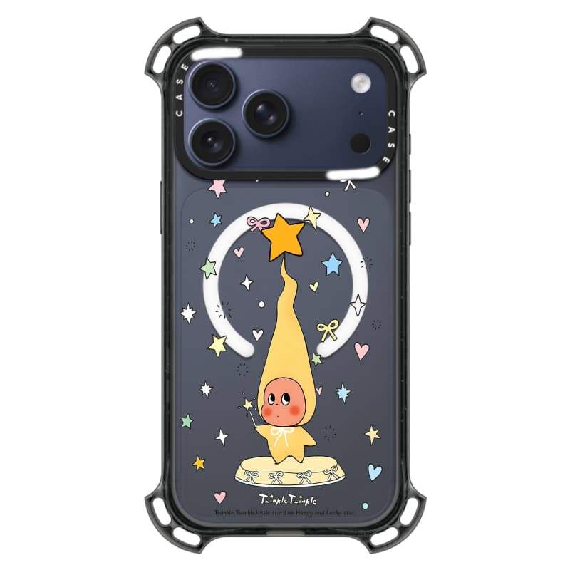 CASECASE X Star Hộp đựng cây thông Noel hút từ tính Mặt sau Acrylic cứng cho Apple IPhone 14 / 15 / 16 / 17 Pro Max với bao bì cao cấp