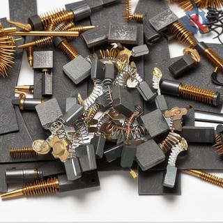 [AT] 60 Chiếc Động Cơ Điện Bàn Chải Carbon Dụng Cụ Điện Sửa Chữa Các Bộ Phận Bàn Chải Carbon Thay Thế 10 Loại Khác Nhau TH