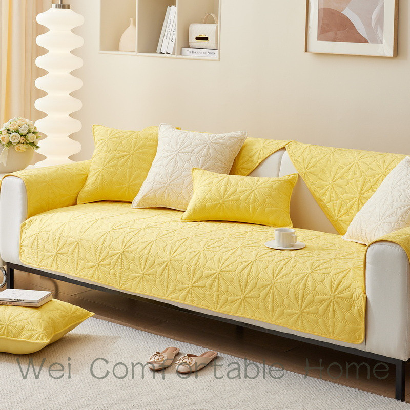 Bốn Mùa Đa Năng Sofa Đệm Phòng Khách Chống Trơn Trượt Sofa Bao Vải Tựa Lưng Khăn