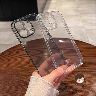 Ốp Điện Thoại Trong Suốt Cho Xiaomi 15 15S 14 14T 13 12 12S 12T Mi 11 11X 10 10T 9 9T Pro Ultra Lite NE 12X 10S 10i 5G Đơn Giản Trong Suốt Đen Xám Chống Bụi Bẩn Bé Trai Bé Gái Vỏ