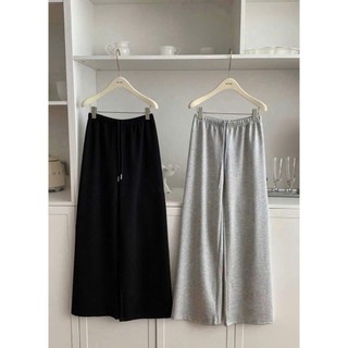Quần dài ống rộng trơn new cạp nhỏ dành cho cả nam, nữ mặc thu đông