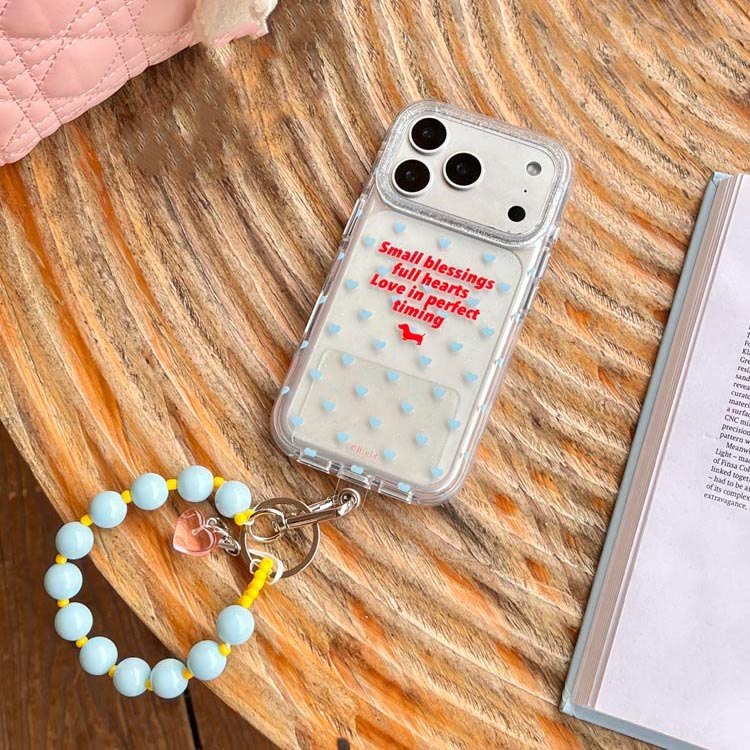 Vỏ cứng trong suốt Tương thích với iPhone 13 14 14Pro 14ProMax 15 15Pro 15ProMax 16 16Pro 16ProMax 17 17Pro 17ProMax Ốp họa tiết chó xúc xích tình yêu