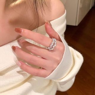 Nhẫn Ngọc Trai Bạc Sterling Cho Bé Gái, Sang Trọng, Phù Hợp Làm Quà Tặng Ngày Lễ Tình Nhân