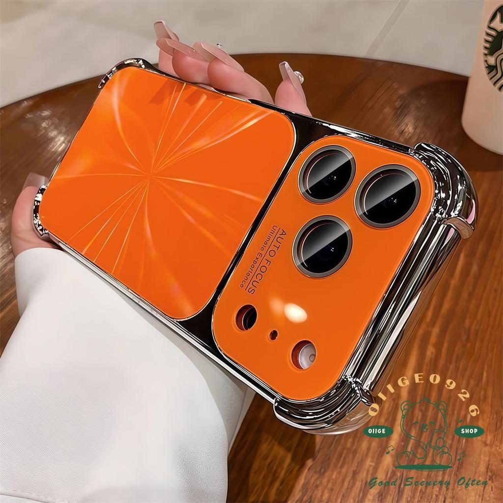 【 Ốp lưng iPhone17 】 Mạ túi khí Aurora Vỏ điện thoại iphone17 Pro Max16 15 14 13 cho vỏ iPhone Vỏ mềm silicon TPU chống sốc