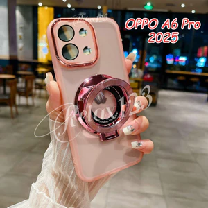 Dành Cho OPPO A6 Pro 5G 2025 OPPO A6Pro A6 A6i A6x OppoA6Pro Oppo A6Pro 5G 4G Vỏ 2025 Ốp Lưng Mềm Chống Sốc Trong Suốt Có Giá Đỡ Từ Tính Bảo Vệ Camera Vỏ Điện Thoại