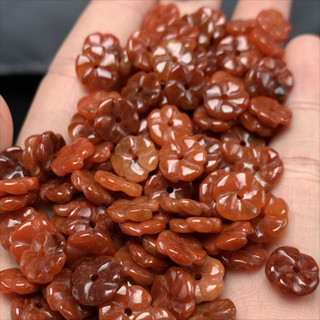((10 Chiếc) Hạt jadeite đỏ seiko 10 mm, DIY phụ kiện vòng tay)