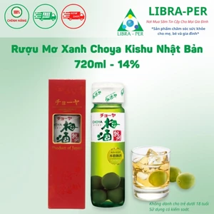 Nước Mơ Xanh Choya Kishu Monogatari Nhật Bản 720ml | Hương Mơ Thanh Ngọt, Lên Men 14%, Quà Tặng Cao Cấp