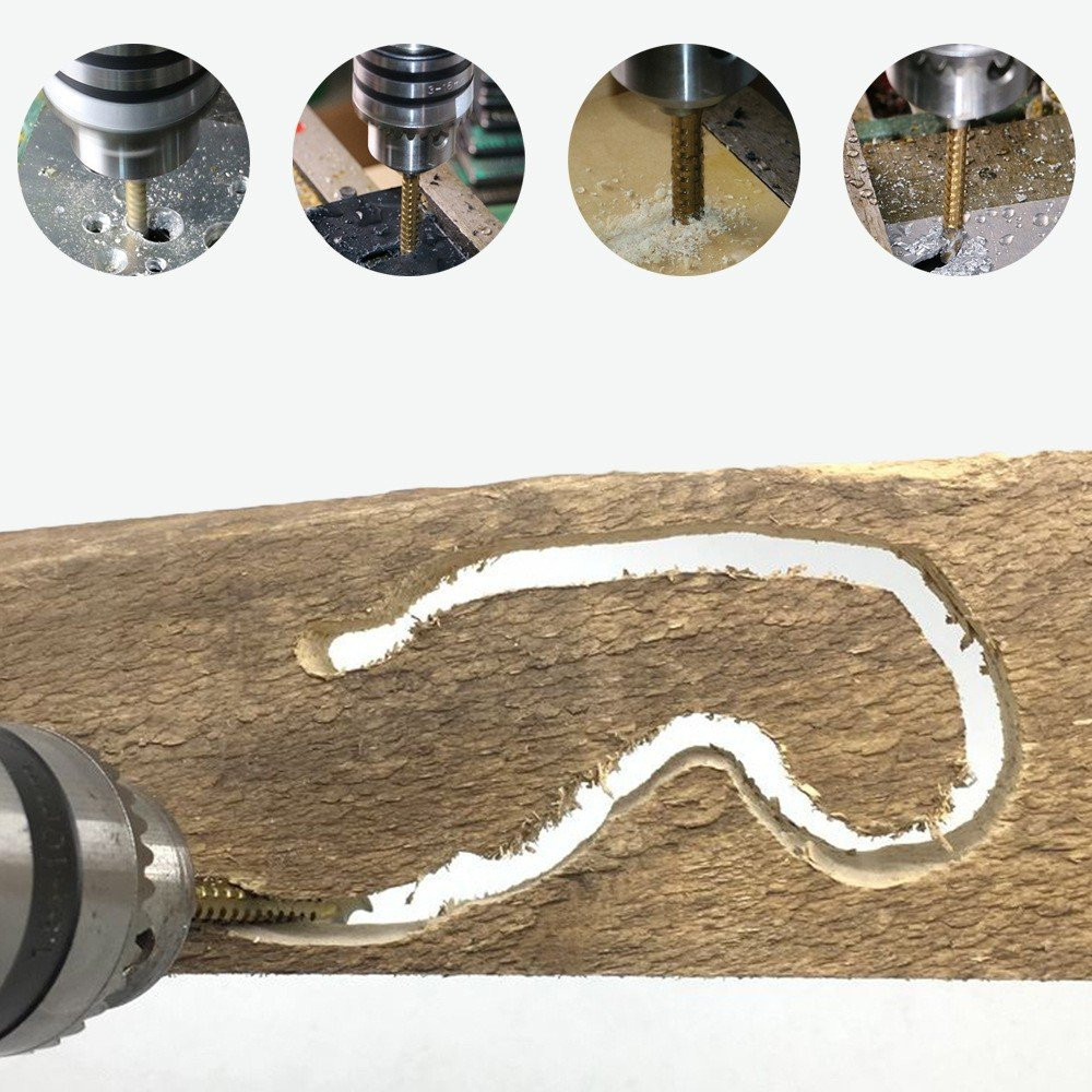 Bộ Mũi Khoan Mở Lỗ Kim Loại – 6 Mũi Khoan HSS Tháp Mạ Titan Chống Gỉ