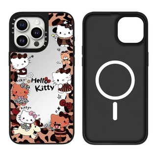 Ốp điện thoại cứng gương từ tính Night by the Sea Cat cho iPhone 17 Pro Max 17 Air 16 Plus 15 14 13 12 11 Vỏ chống sốc