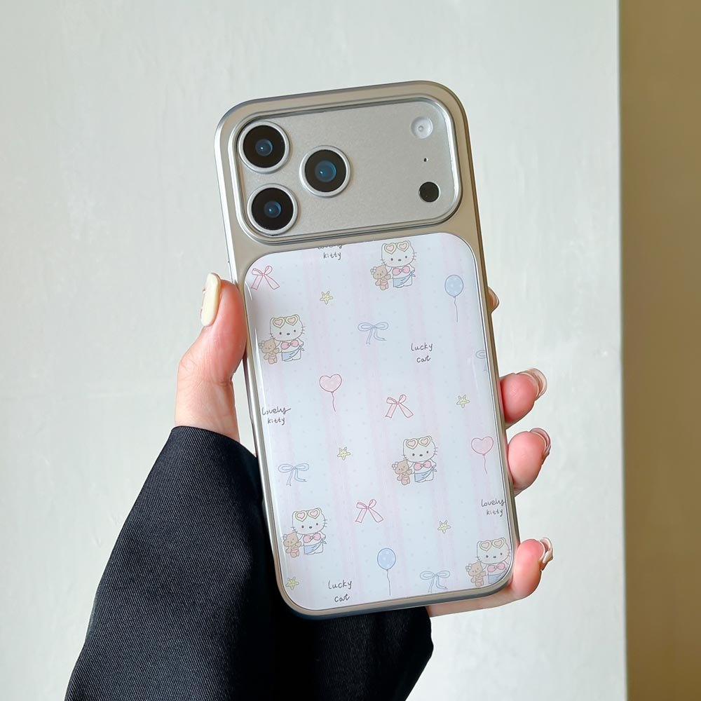 Ốp Lưng Cứng Tương Thích Với iPhone 13 14 14Pro 14ProMax 15 15Pro 15ProMax 16 16Pro 16ProMax 17 17Pro 17ProMax Ốp Họa Tiết Gấu Con Mèo Con