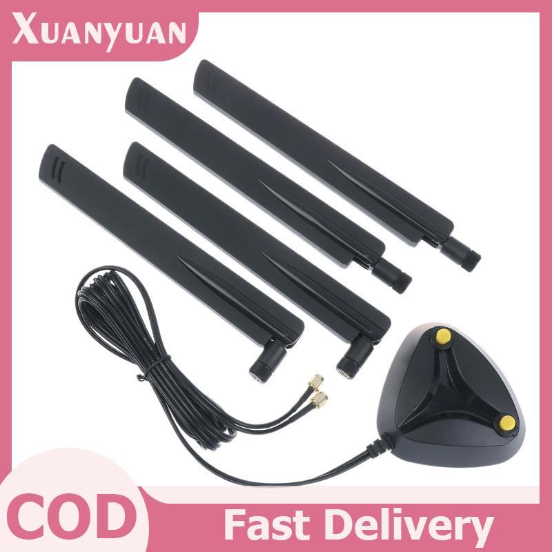 XUAN WiFi6 WiFi7 2.4G / 5.8G / 6G Band Ăng-ten ngoài 12dbi Router RP-SMA VN Router Ăng-ten