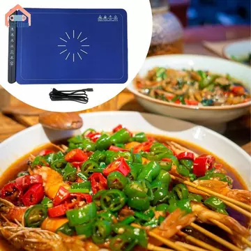 Thảm sưởi ấm cho thực phẩm cho bữa tiệc Buffet Di động Khay sưởi ấm điện chắc chắn Thảm sưởi ấm thực phẩm nhanh cho bữa tối phục vụ