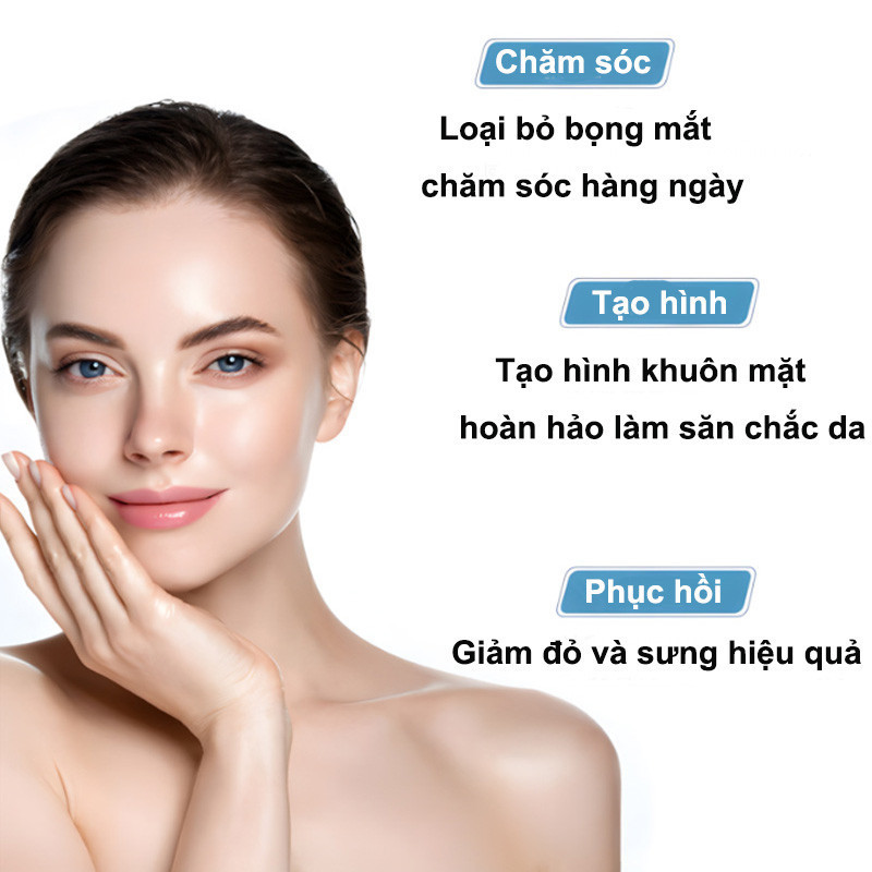 Lăn Đá Massage Mặt Silicon, Giúp Nâng Cơ - Giảm Sưng, Làm Mát Da, Dụng Cụ Chăm Sóc Da Tái Sử Dụng Hiệu Quả