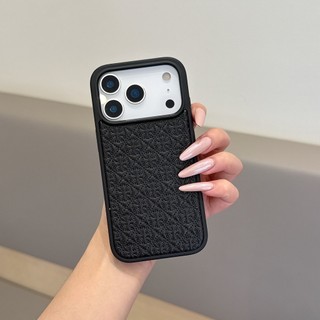 Ốp Điện Thoại Nổi Hoa Legan - Vỏ Họa Tiết Da Thời Trang - Màu Đen Tùy Chọn Cho iPhone 17 17Pro 16 16Pro 15 15Pro 14 14Pro 13 Pro Max Vỏ - Nâu & Đen