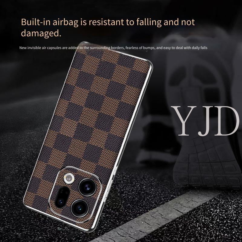 Ốp YJD Cho OPPO Find X9 Pro Da Cao Cấp TPU Khung Siêu Mỏng Chống Rơi Điện Thoại
