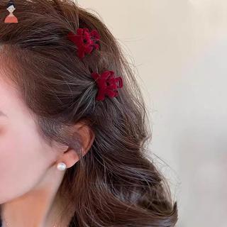 [WEE] 5 Chiếc Mới Nơ Nhung Công Chúa Lấy Kẹp Mũ Bên Kẹp Tóc Nổ Nữ Cô Gái VN