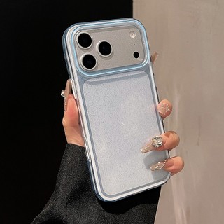 Ốp Điện Thoại Acrylic Lấp Lánh 2 ni 1 Cho iPhone 17 Pro Max 17 Air 16 Plus 15 14 13 12 11 Vỏ Bảo Vệ Chống Sốc