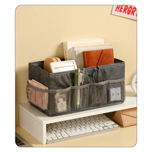 Hộp sắp xếp sản phẩm cá nhân Gạc gấp-Túi đựng mỹ phẩm để bàn, trang sức