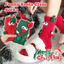 Tất và Phụ Kiện Giáng Sinh từ Polyester Co Dãn, Khăn Quàng Cổ và Mũ Ông Già Noel 3D Thoải Mái, Phù Hợp Máy Giặt cho Hàng Ngày và Lễ Hội