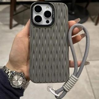 Lưới Rỗng Lỗ Tản Nhiệt Ốp Lưng Làm Mát Cho iPhone 16 15 14 Plus 13 12 11 16 Pro Max Silicon Mềm Dây Đeo Cổ Tay Bao