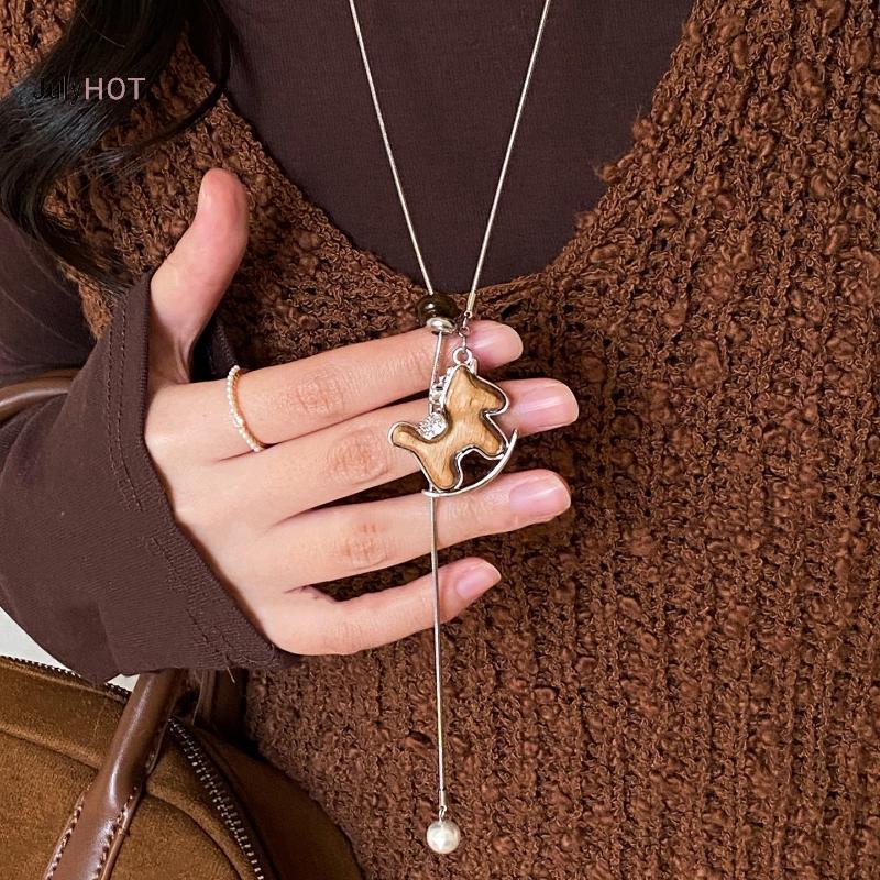 Dây Chuyền và Bông Tai Simple Fashion, Thiết Kế Xương Đòn Ngựa, Phù Hợp cho Nữ, Quà Tặng Sáng Tạo