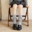 Ấm chân, Tất dày giữa bắp chân màu trơn, Quà tặng tất ống giữa Lolita dệt kim Harajuku