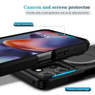 Dành cho Motorola Moto G 5G 2025 / G Play 5G 2026 / G Power 2025 / G Stylus 2025 Ốp điện thoại có nắp máy ảnh trượt Chân đế phía sau từ tính Vỏ mỏng chống sốc