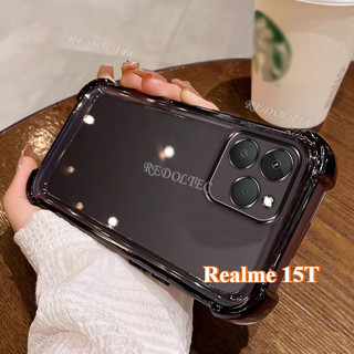 Ốp lưng Realme 15T Thiết kế mới Vỏ trong suốt chống sốc bốn góc Realme15T Ốp lưng mềm siêu mỏng
