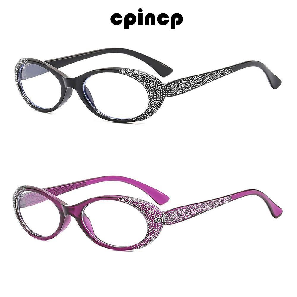 Kính lão thị CPINCP khung lấp lánh, chống ánh sáng xanh, phù hợp đọc sách và dùng trong văn phòng