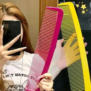 Lược chải tóc thẳng COZYNEST, Lược khổng lồ bằng nhựa, Quà tặng Lược massage gỡ rối tóc Đạo cụ sân khấu và biểu diễn
